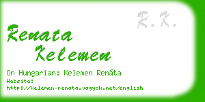 renata kelemen business card
